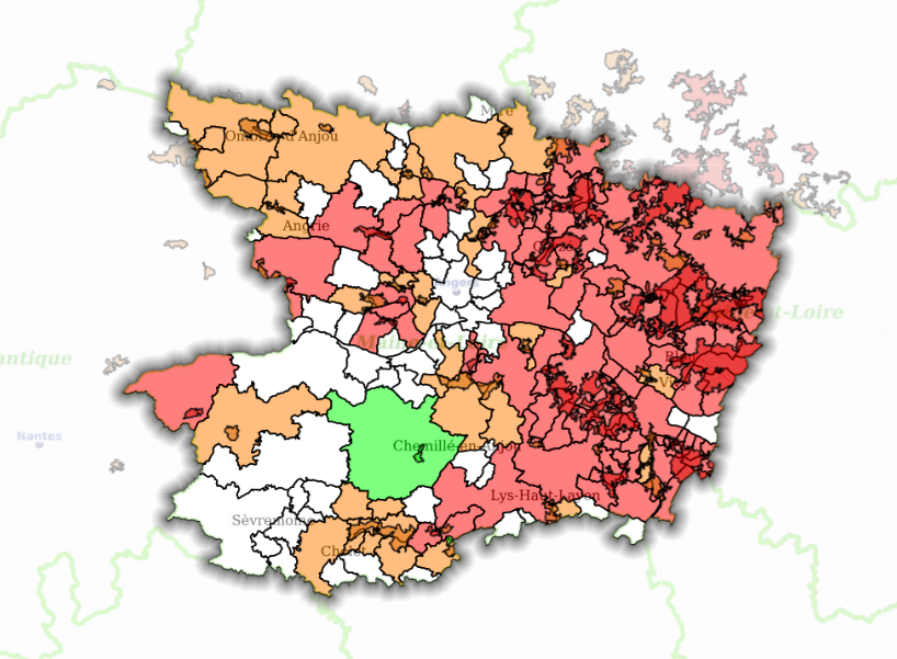 cartographie Maine et Loire