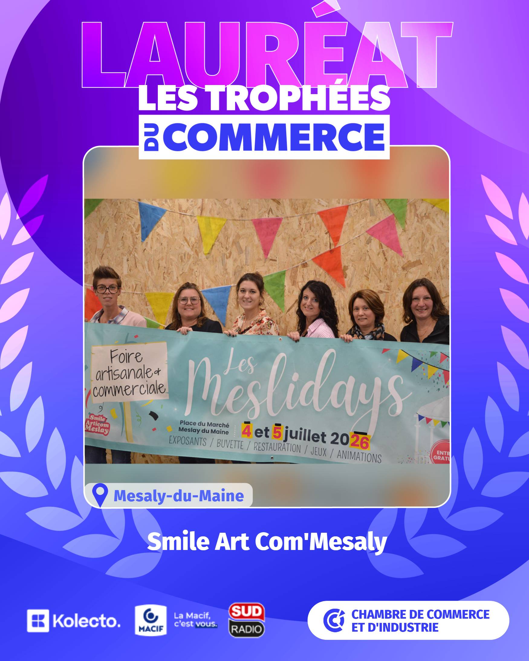 Smile art com meslay - trophée du commerce 2026