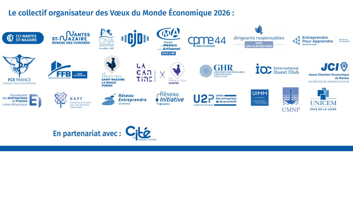 Logos des partenaires des Voeux du Monde Economique 2026
