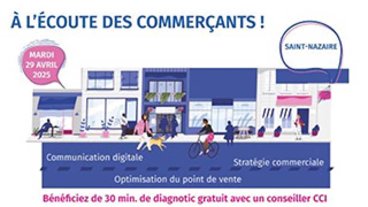 «A l’écoute des commerçants» : une opération inédite en direction des commerçants nazairiens