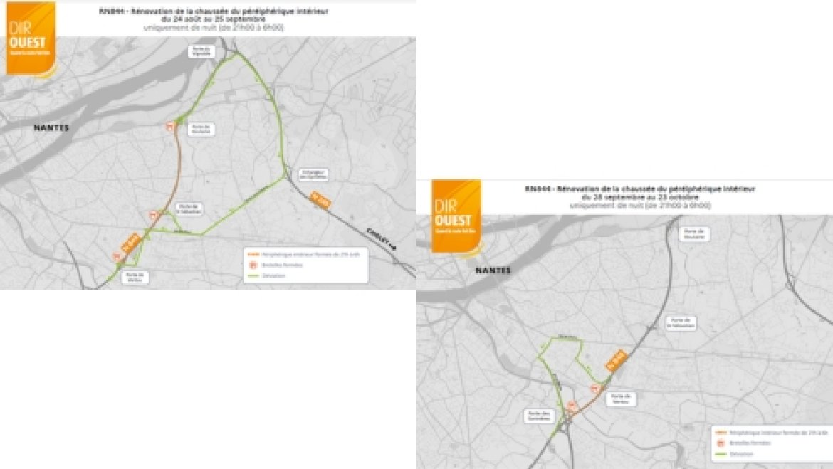 périphérique Nantes déviation