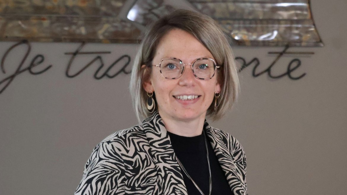 Cécile Daillières, dirigeante de Salesky, entreprise de transport frigorifique à Sablé-sur Sarthe.