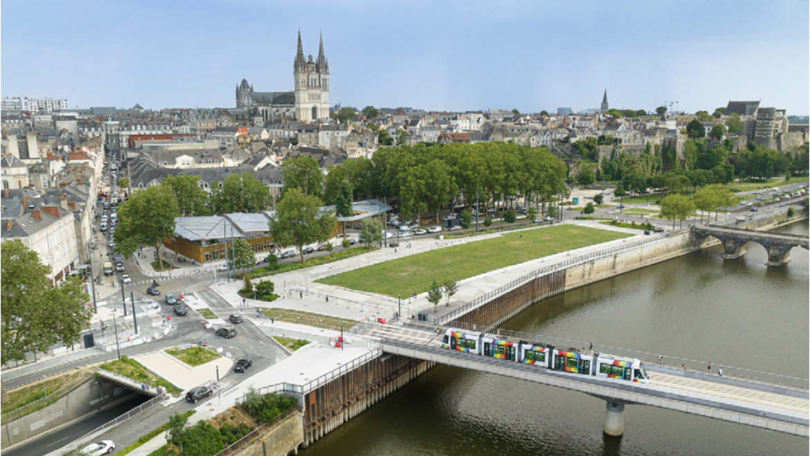 vue de la cathédrale d'Angers