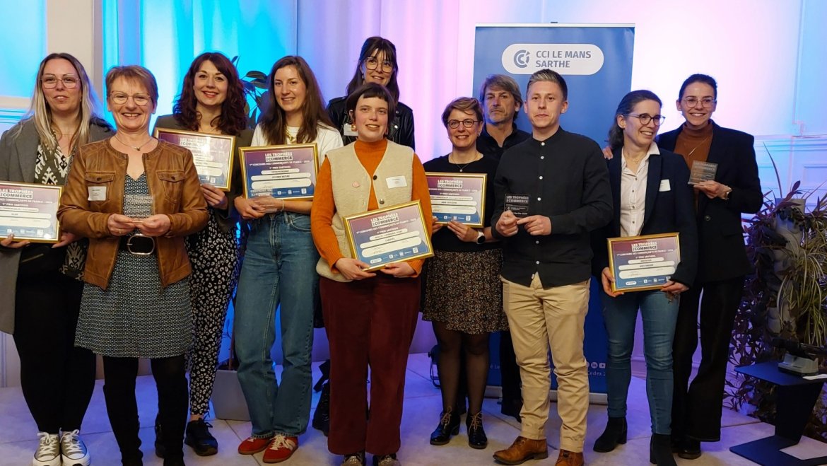 Les lauréats des Trophées du commerce 2026.