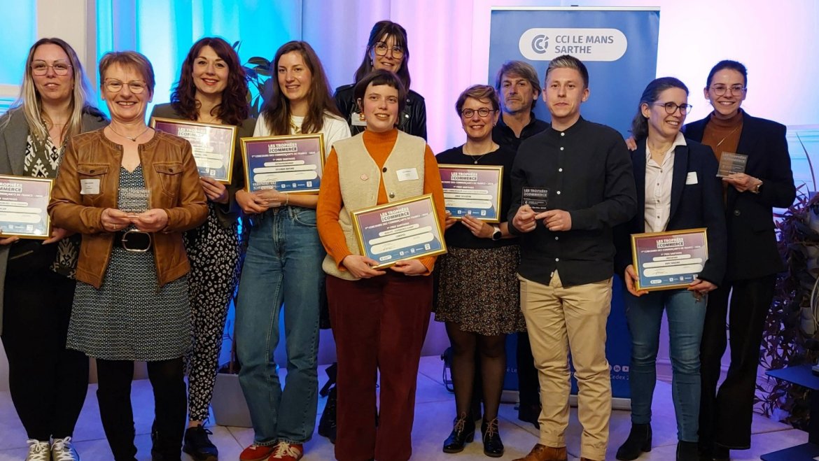 Lauréats sarthois des Trophées du commerce 2026