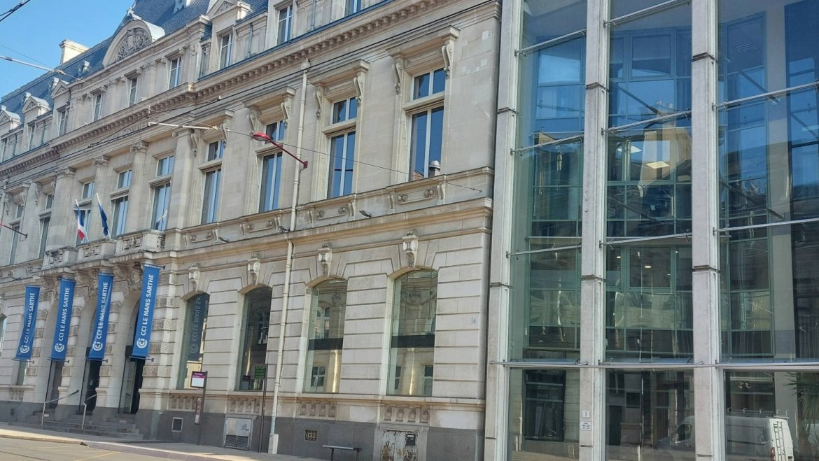 Bâtiment CCI Le Mans Sarthe boulevard Levasseur au Mans