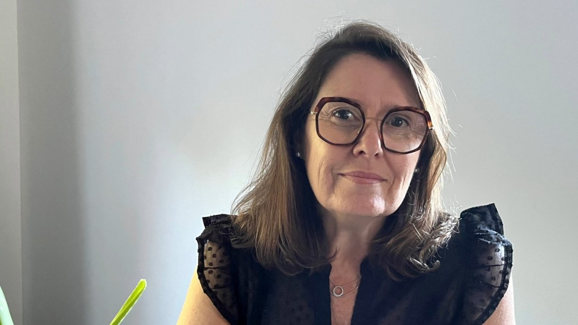 Catherine Amsterdam, fondatrice d'une agence de relations presse à La Flèche.