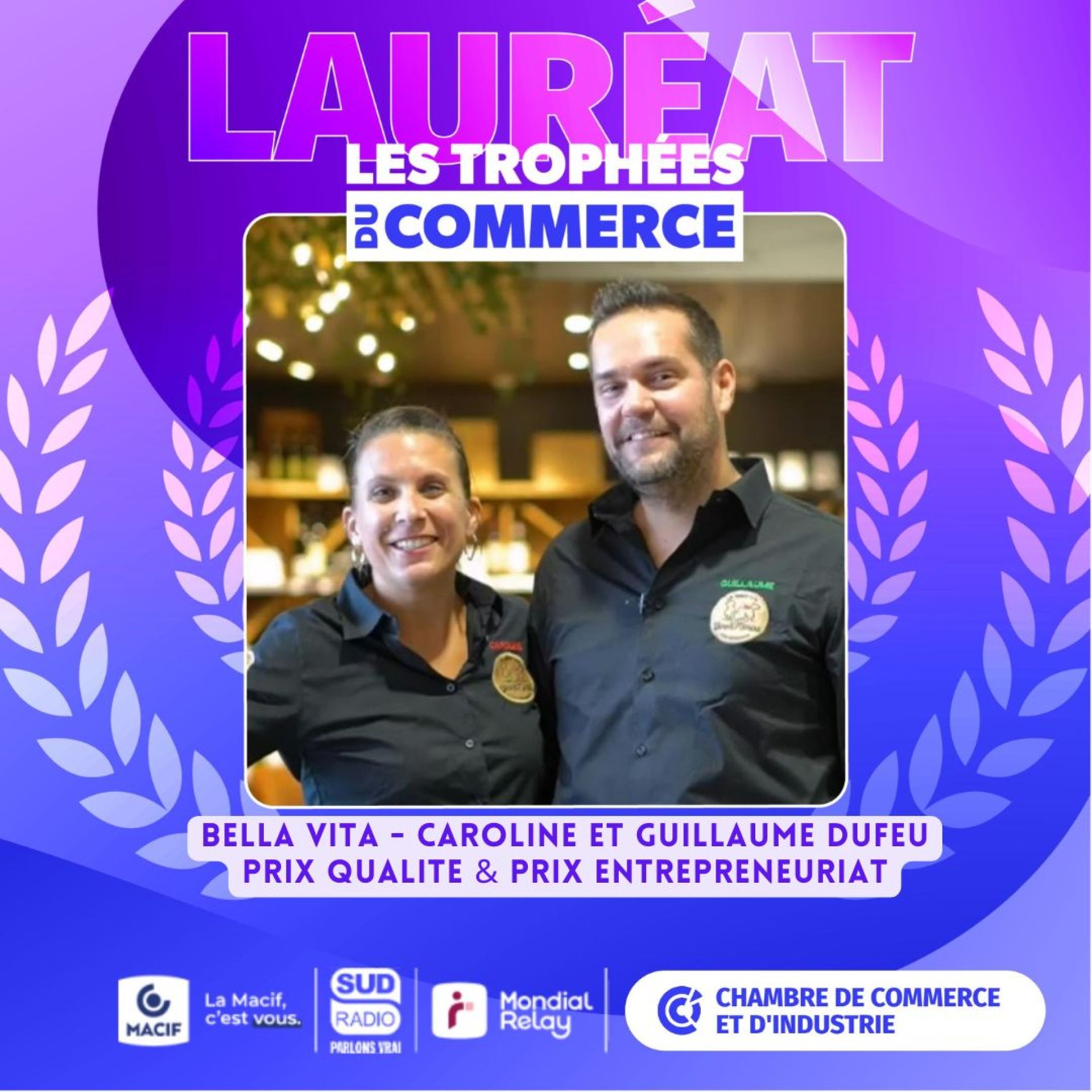 Trophées du commerce, lauréat : La Bella Vita Gastronomia