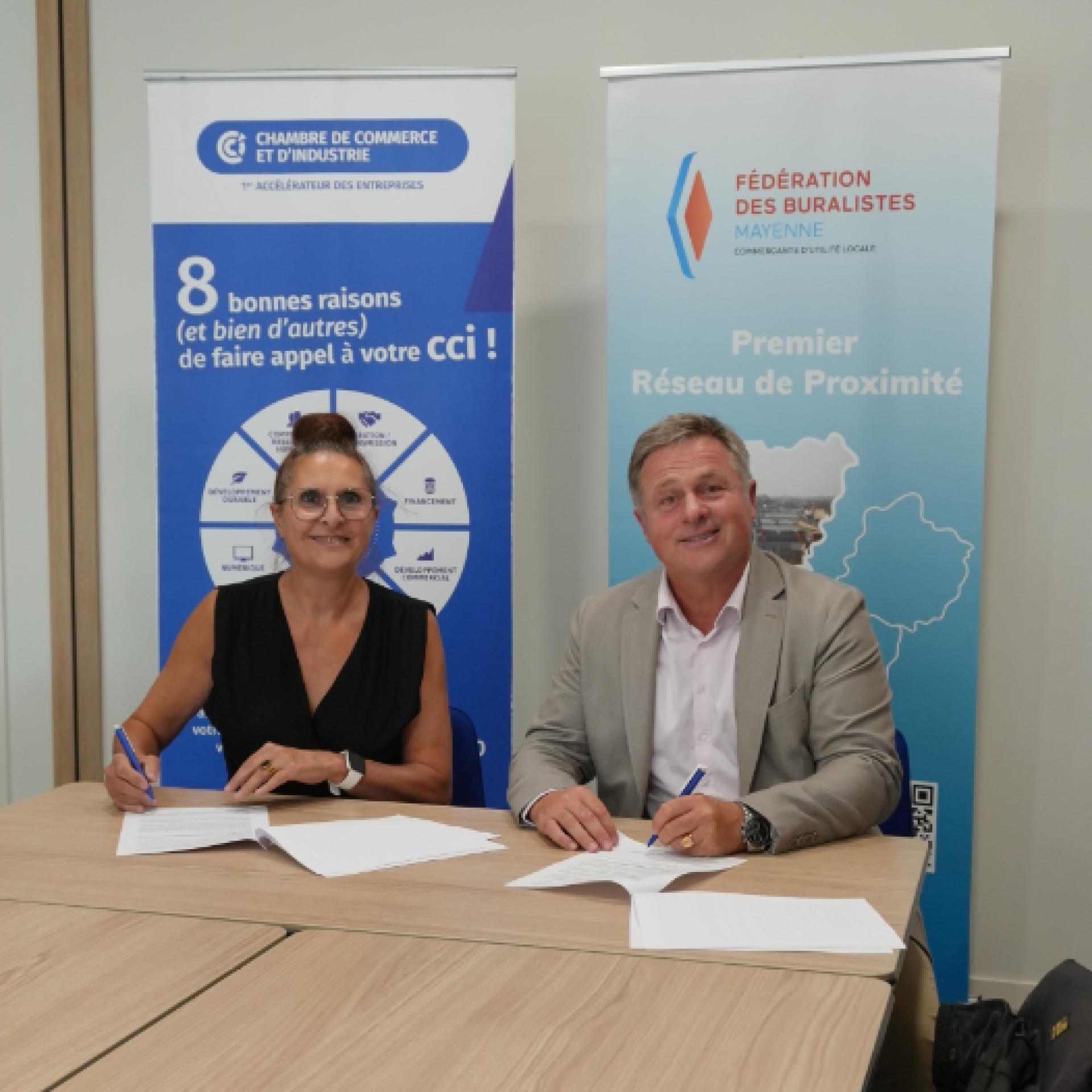 Signature convention de partenariat CCI x Fédération buralistes