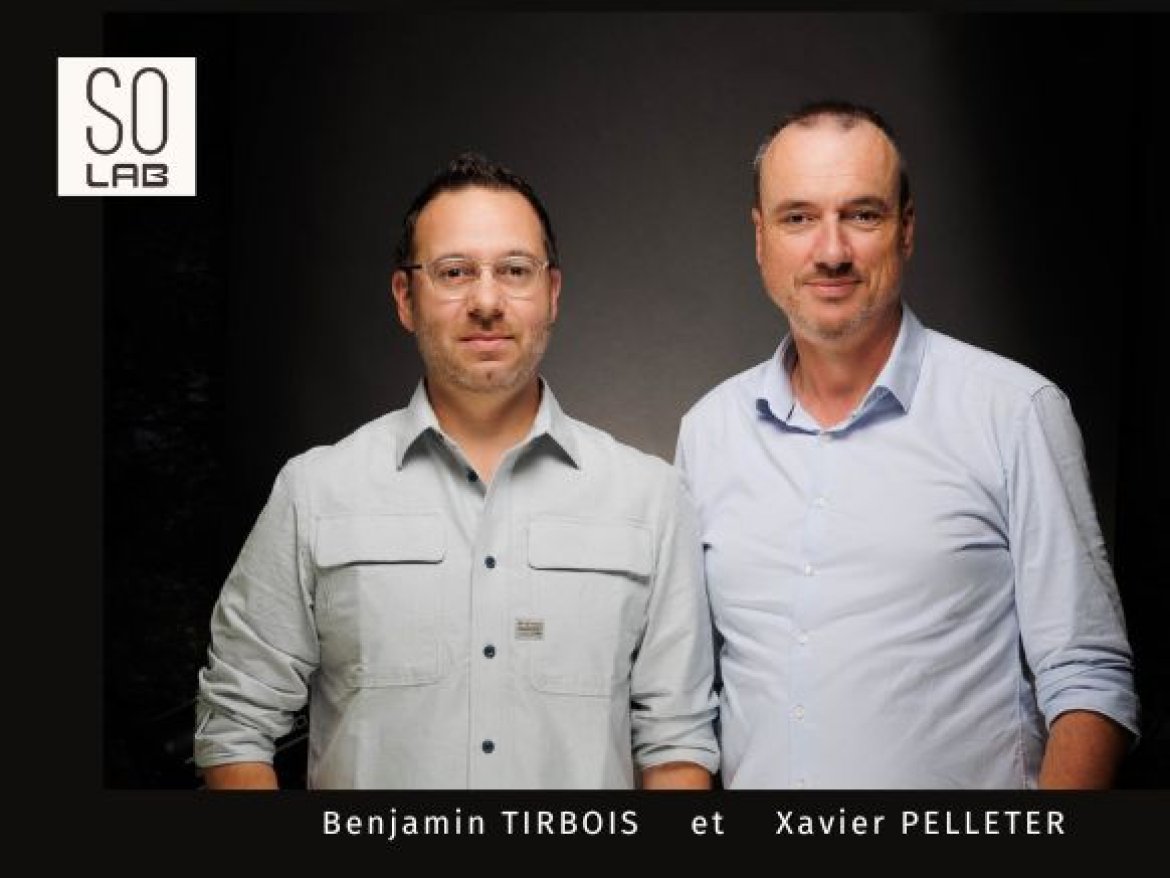 Benjamin Tirbois et Xavier Pelleter, dirigeants de Solab