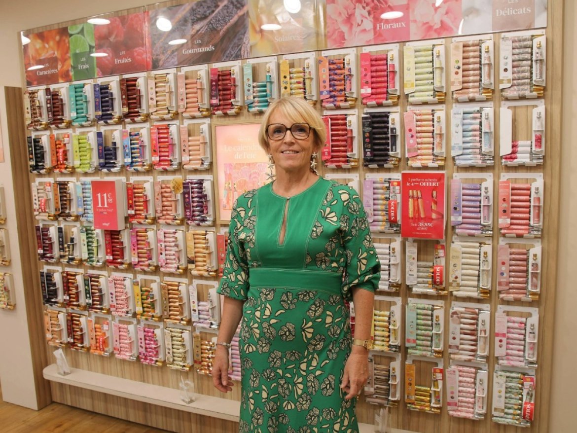 Magalie Billon, franchisée Adopt Parfums au Mans.