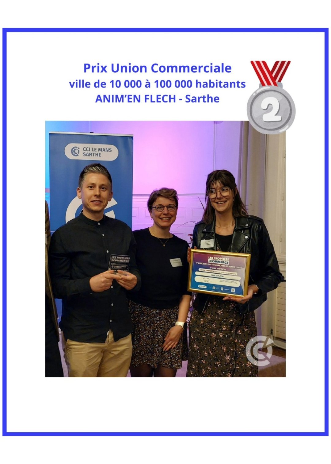 Anim'en Flèche à la Finale des Trophées du commerce à CCI France
