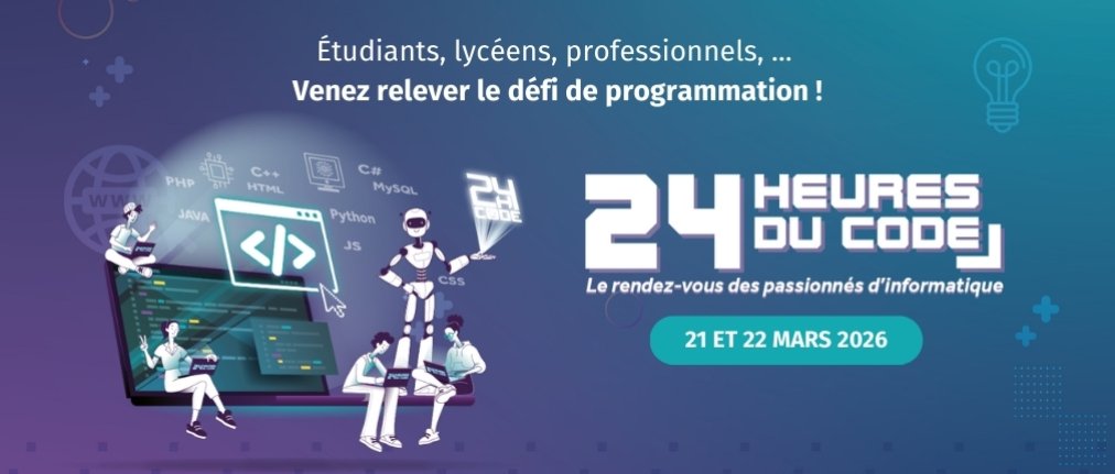 Les 24 Heures du code à la CCI Le Mans Sarthe les 21 et 22 mars 2026