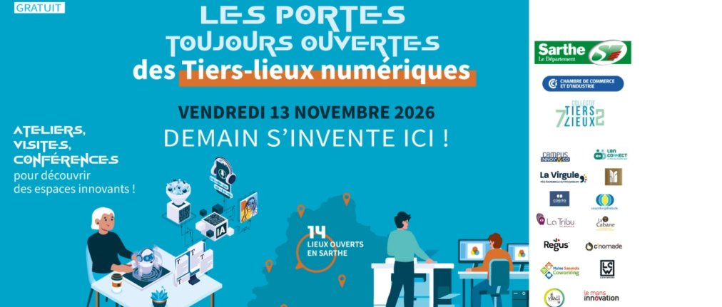 Portes ouvertes des tiers-lieux numériques sarthois