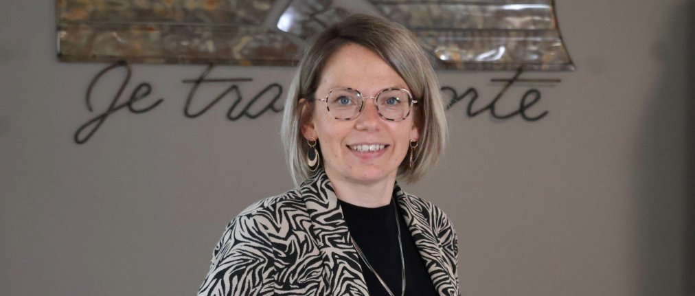 Cécile Daillières, dirigeante de Salesky, entreprise de transport frigorifique à Sablé-sur Sarthe.