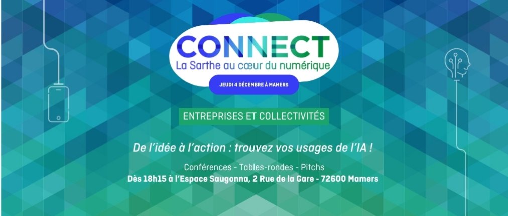 Visuel Connect, la Sarthe au coeur du numérique, Mamers, 4 décembre 2025
