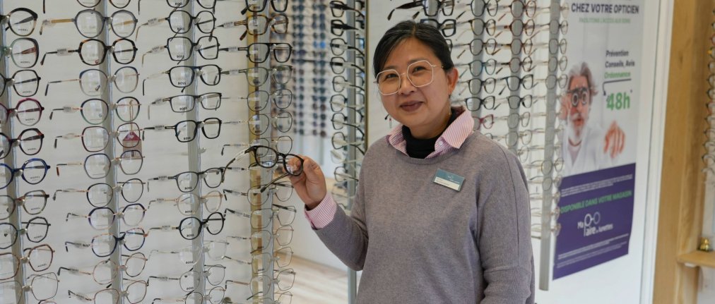 Thi-Sam Tran gère la boutique Ma paire de lunettes au Mans