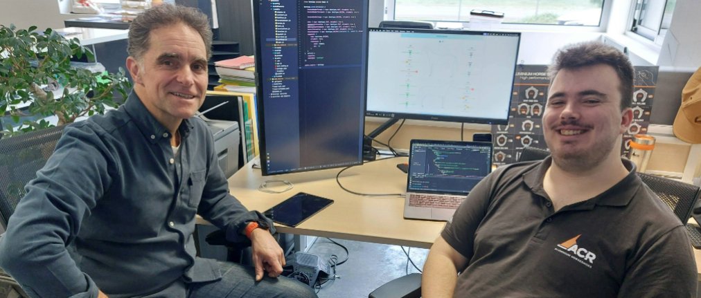 Antoine Corona, dirigeant de AC Concepts, et Ugo Roserat, alternant web conception (formation Ekod).