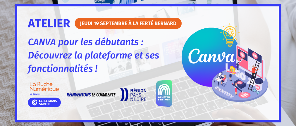 Atelier Canva à La Ferté-Bernard 19 septembre 2024