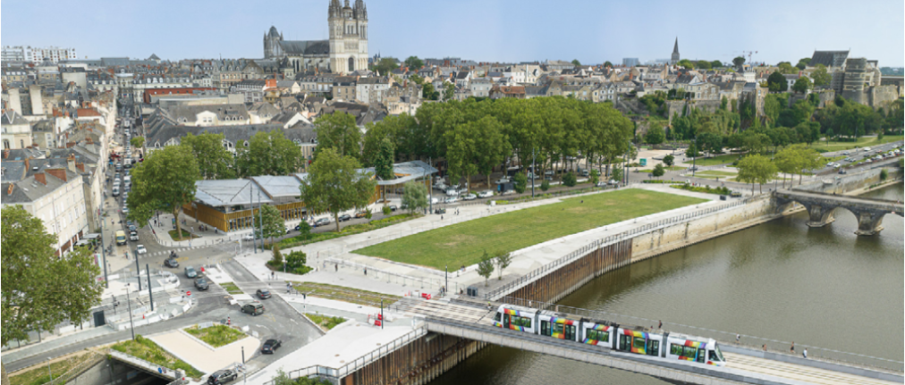 vue de la cathédrale d'Angers