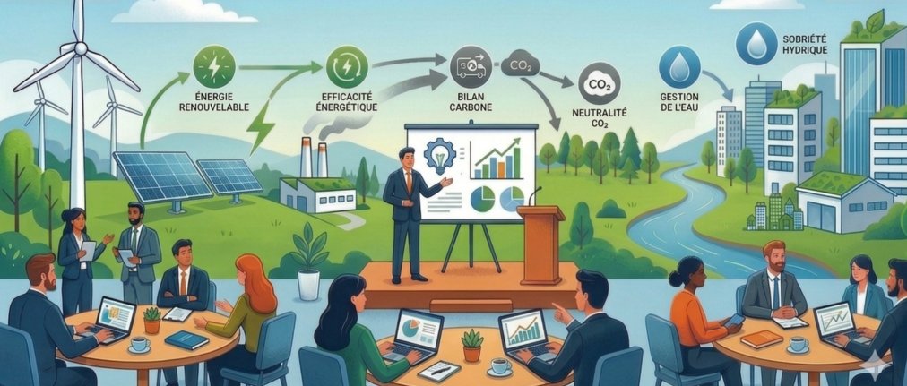 Visuel généré par IA matinale énergie, carbone,eau 23 juin 2026