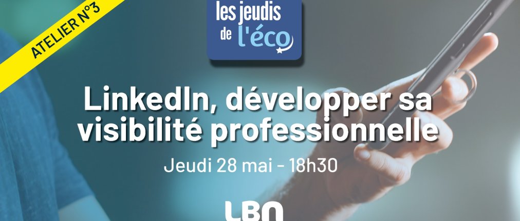 Visuel de l'atelier sur LinkedIn pour les entreprises de la Communauté de communes LBN