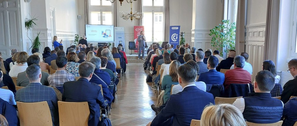Sébastien Rabineau, directeur du projet facturation électronique à la DGFiP, a présenté la réforme lors d’une conférence à destination des chefs d’entreprise le 13 mai dernier à la CCI.
