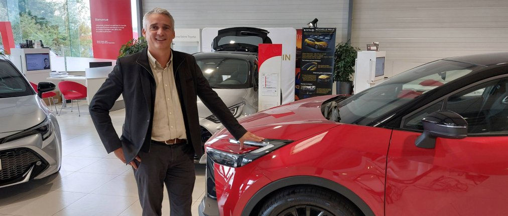 Julien Pencréac'h, responsable de la concession Toyota GCA Le Mans.