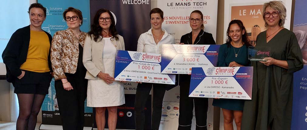 Remise du Prix de la Startup'euse mancelle 2023 à la CCI.